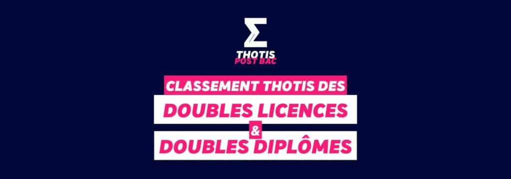 Classement Doubles licences & doubles diplômes
