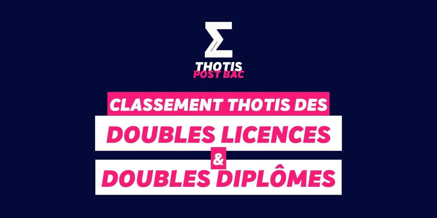 Classement Doubles licences & doubles diplômes