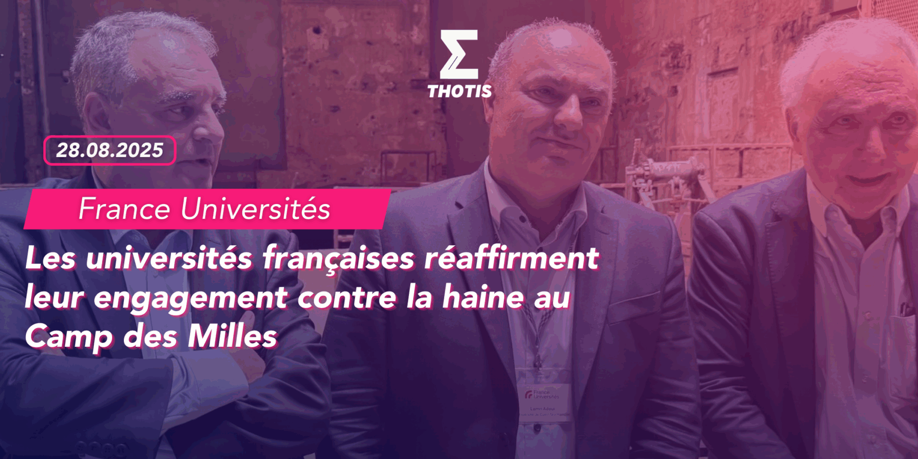 France Universités les universités françaises réaffirment leur engagement contre la haine au Camp des Milles France Universités les universités françaises réaffirment leur engagement contre la haine au Camp des Milles