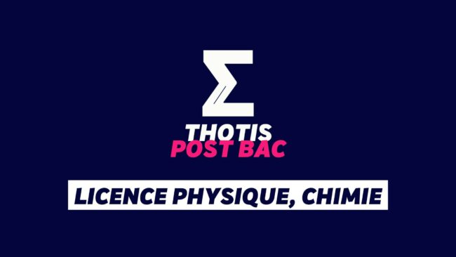 Licence Physique, Chimie Licence Physique, Chimie