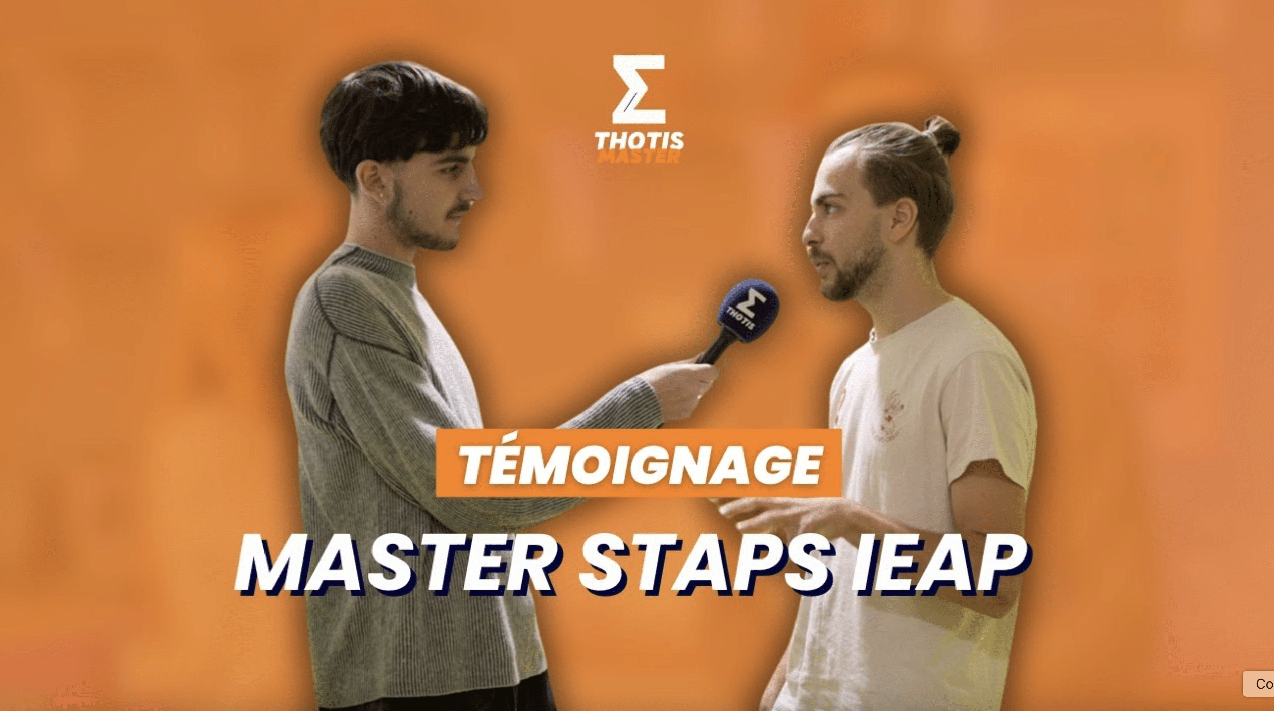 Master STAPS IEAP Témoignage Étudiant