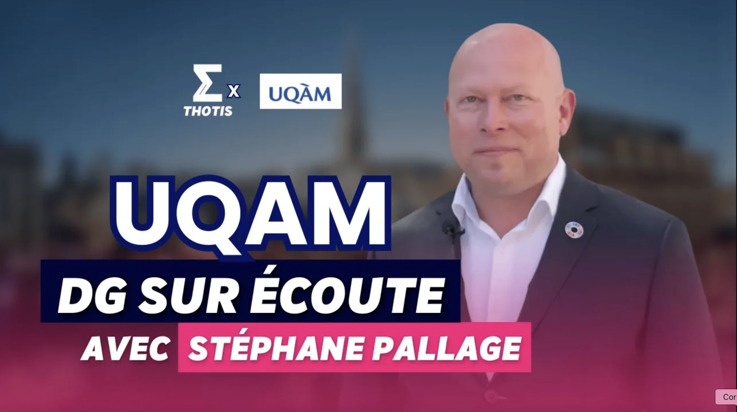 Stéphane Pallage, UQAM DG sur Écoute