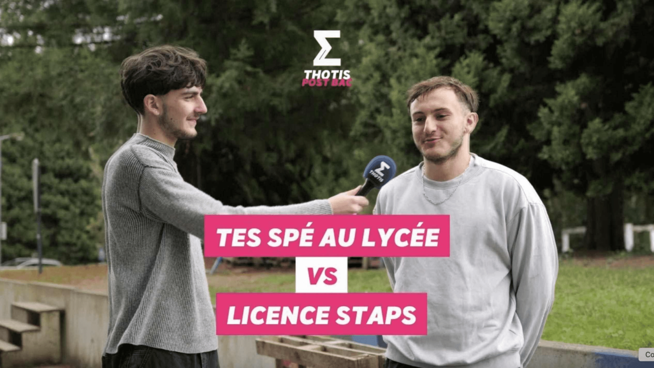 Tes spés au lycée VS Licence Staps
