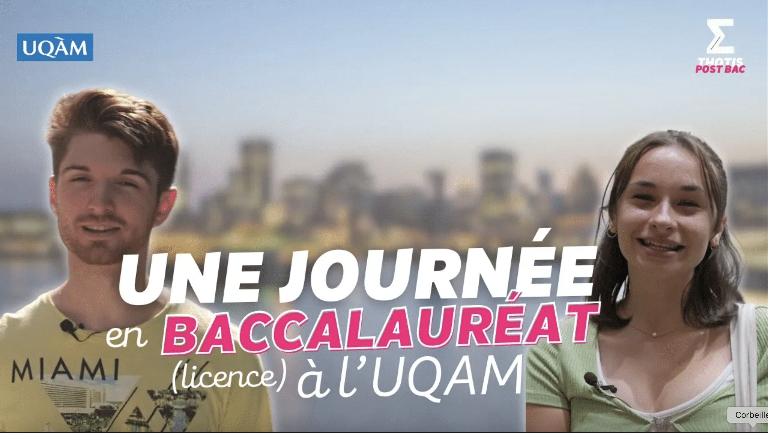 Une journée en baccalauréat (licence) à l'UQAM