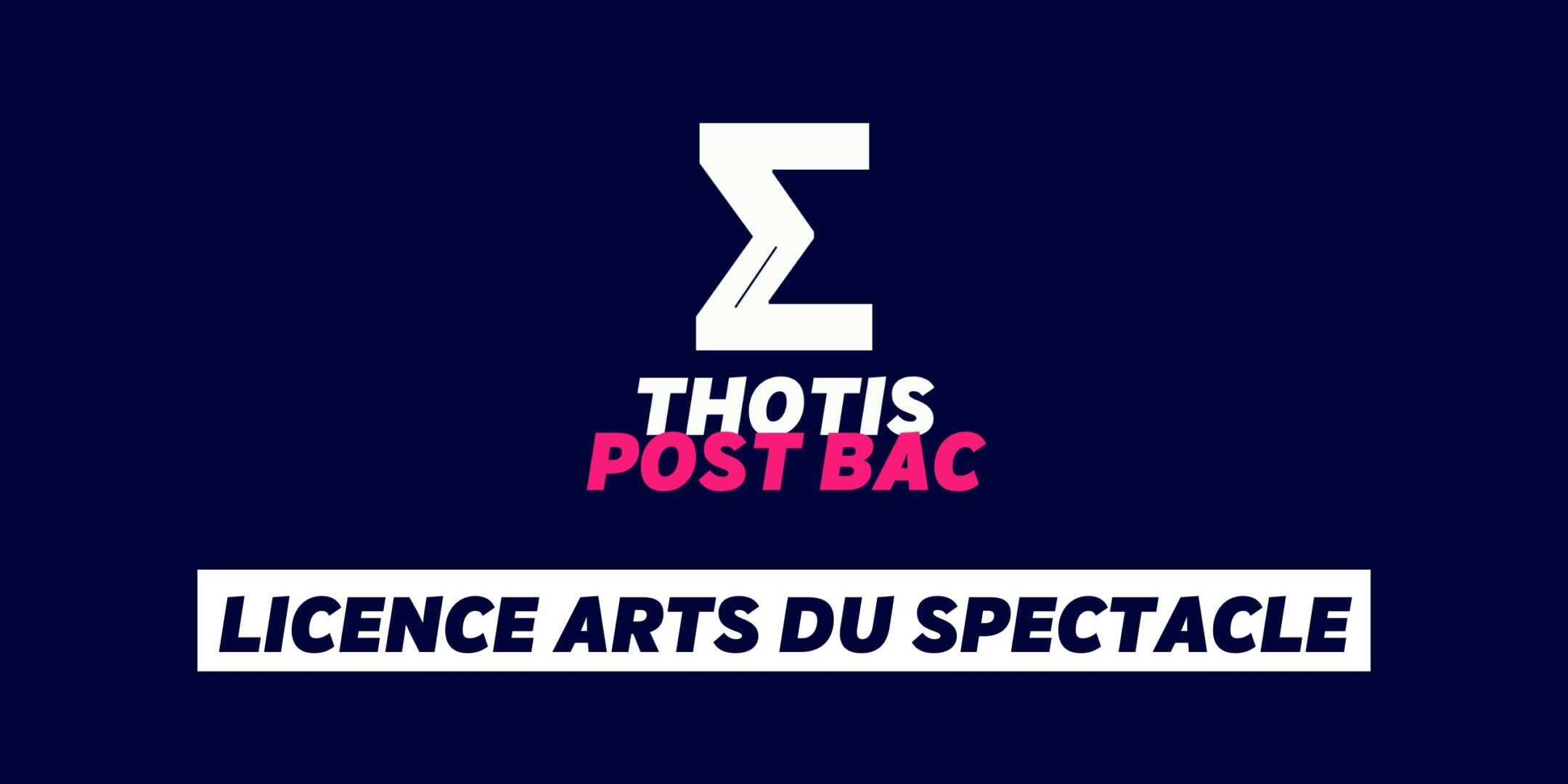 Licence Arts du spectacle