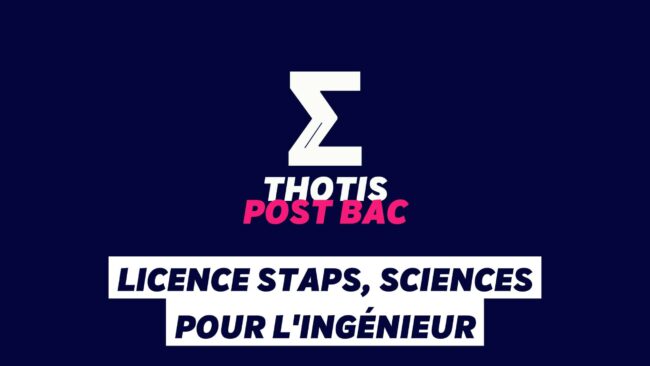 Licence STAPS, Sciences pour l’ingénieur Licence STAPS, Sciences pour l'ingénieur