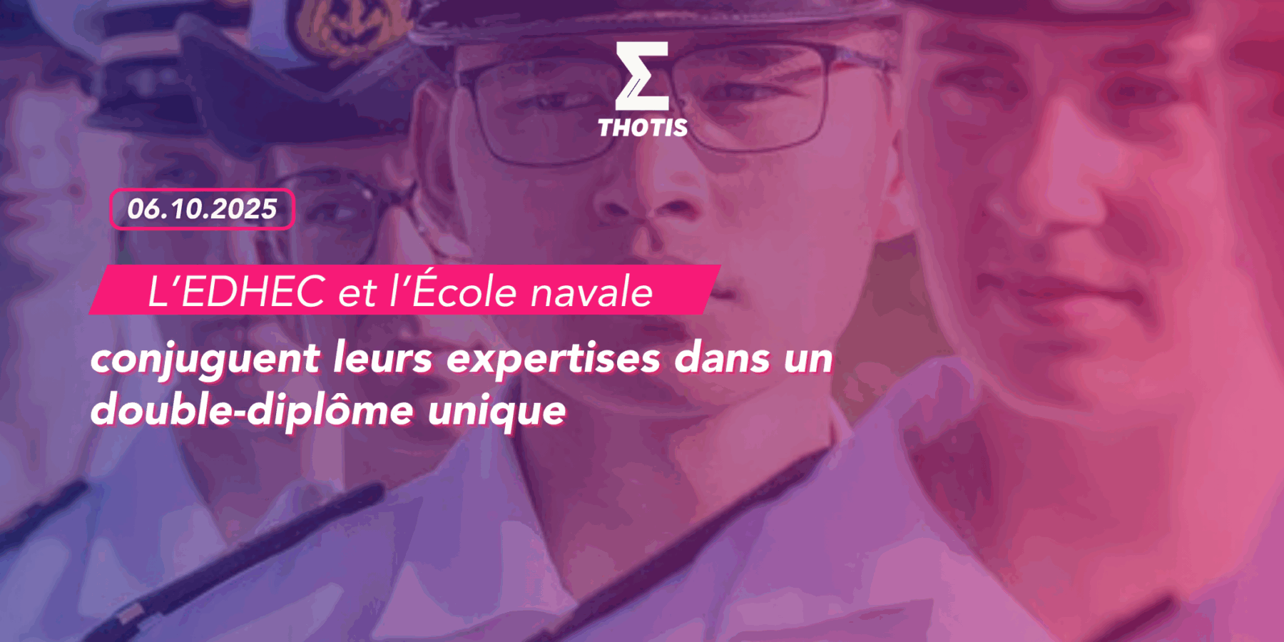 L’EDHEC et l’École navale conjuguent leurs expertises dans un double-diplôme unique L’EDHEC et l’École navale conjuguent leurs expertises dans un double diplôme unique
