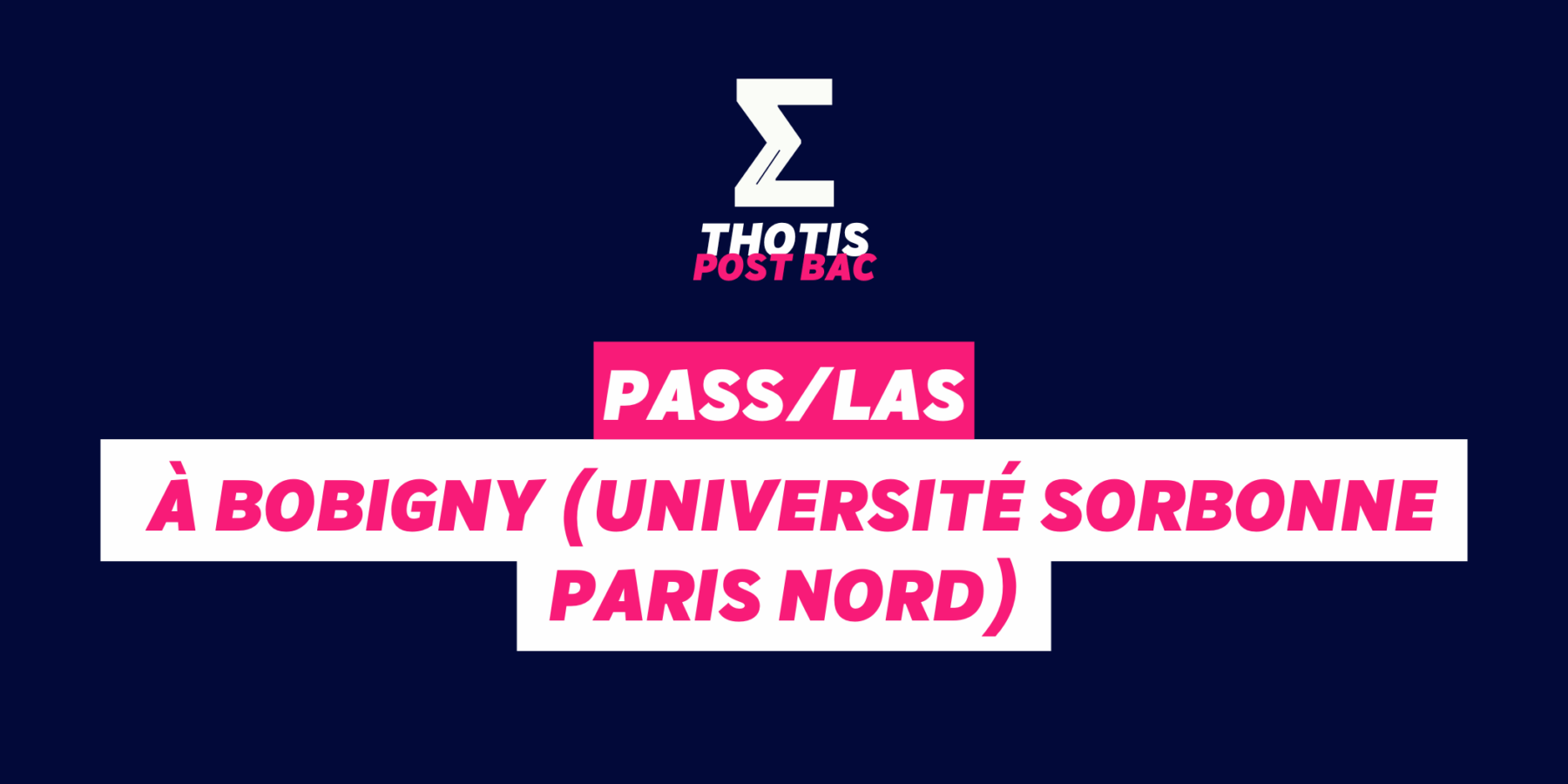 PASSLAS à Bobigny – Université Sorbonne Paris Nord PASSLAS à Bobigny Université Sorbonne Paris Nord