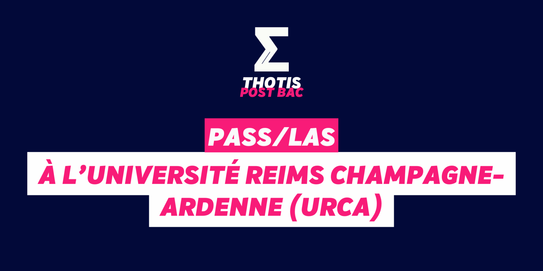 PASSLAS à l’Université Reims Champagne-Ardenne (URCA) PASSLAS à l’Université Reims Champagne Ardenne (URCA)