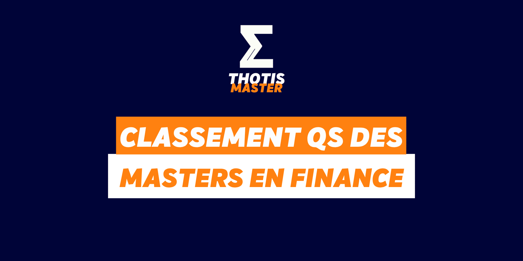 Classement master en finance (2)