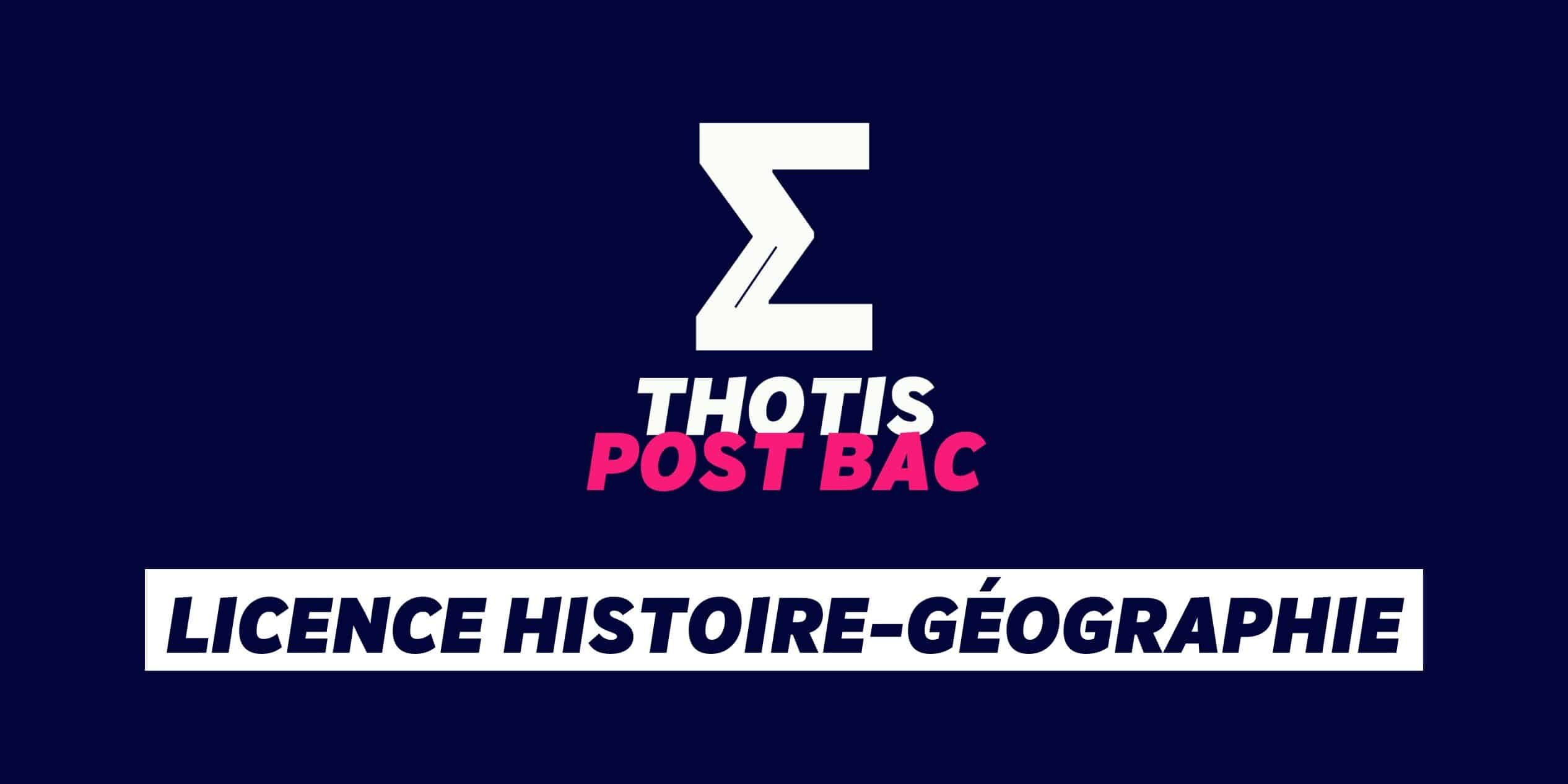 Licence Histoire-Géographie Licence Histoire-Géographie