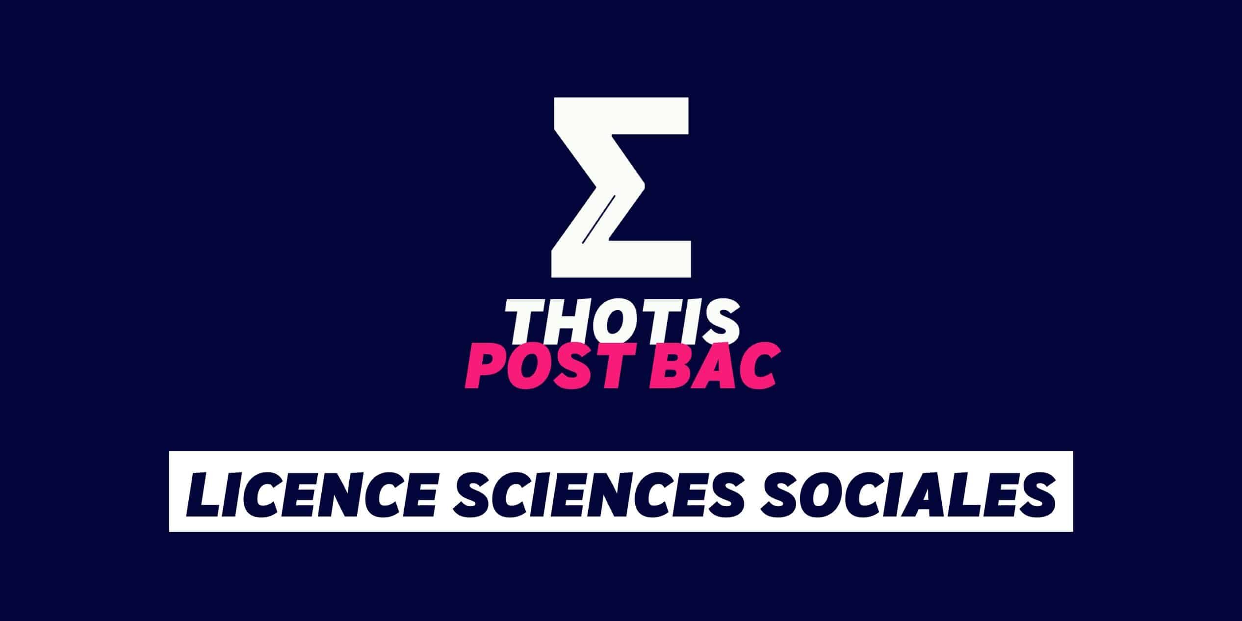 Licence Sciences sociales Licence Sciences sociales