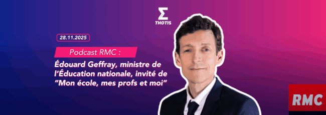 Podcast RMC Édouard Geffray, ministre de l’Éducation nationale, invité de “Mon école, mes profs et moi”