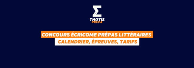 Concours ECRICOME PRÉPAS littéraires 2026 2
