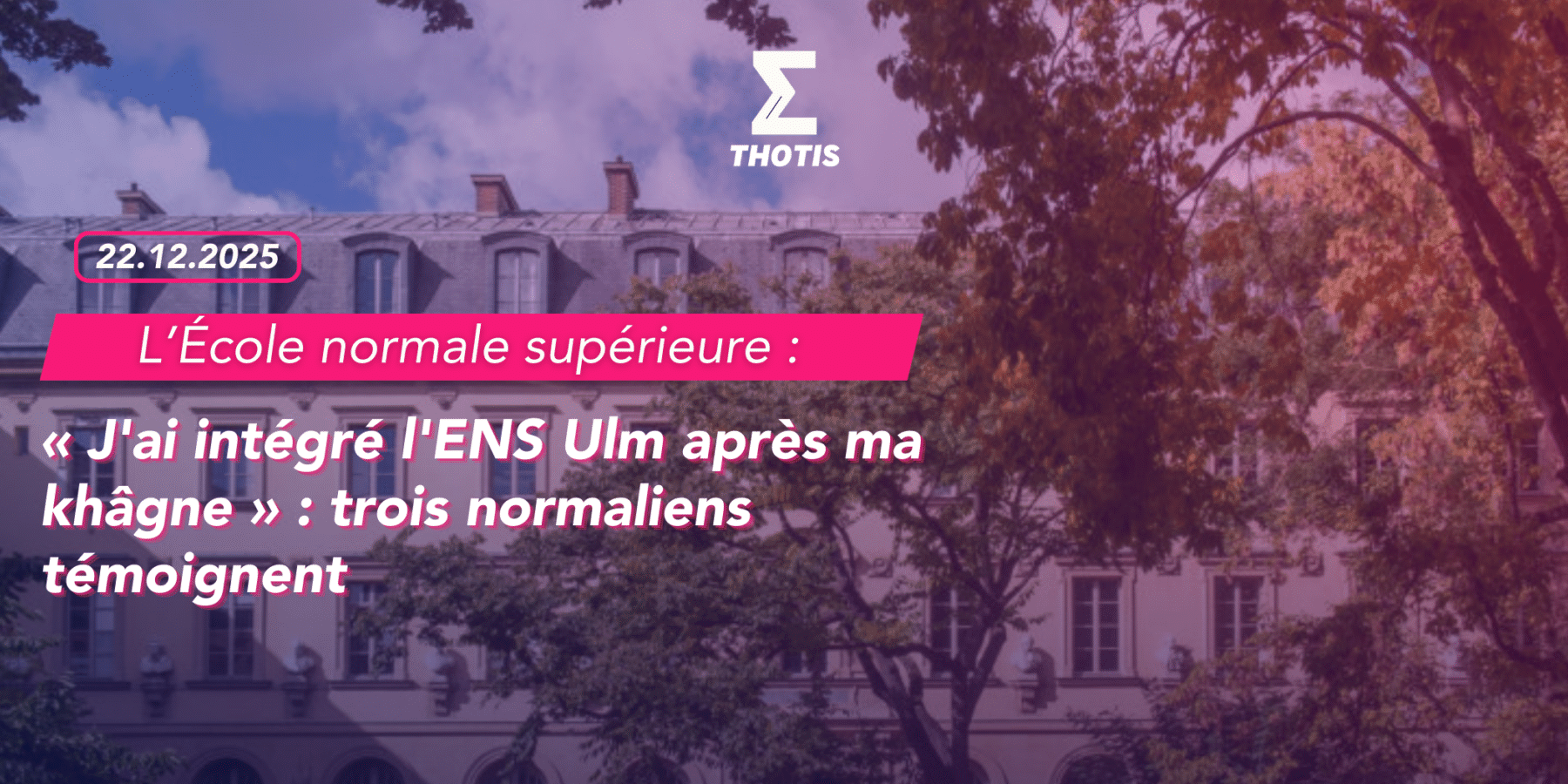 ENS 3 étudiants témoignent 2