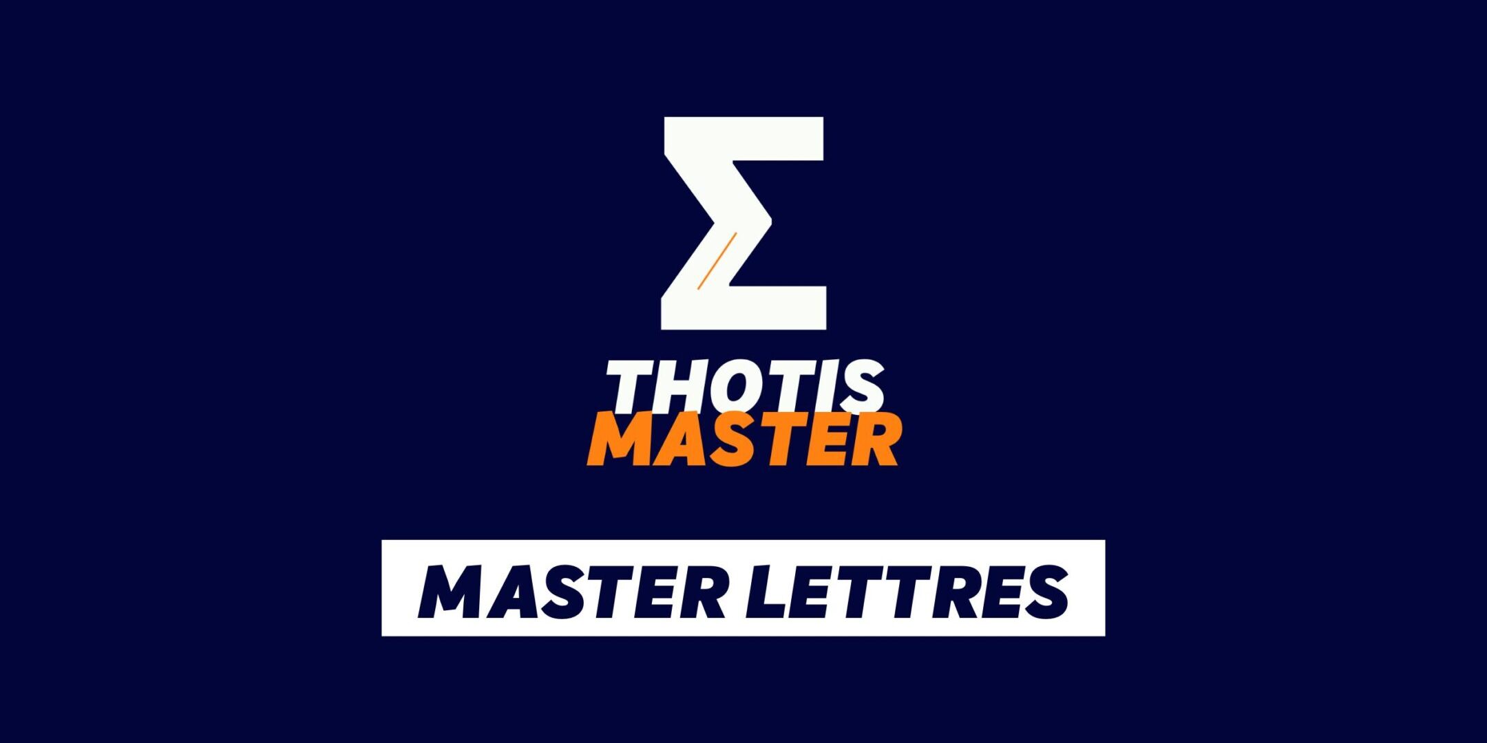 Master Lettres