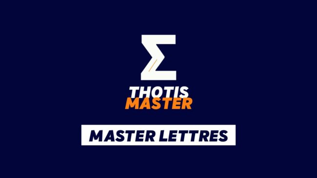 Master Lettres