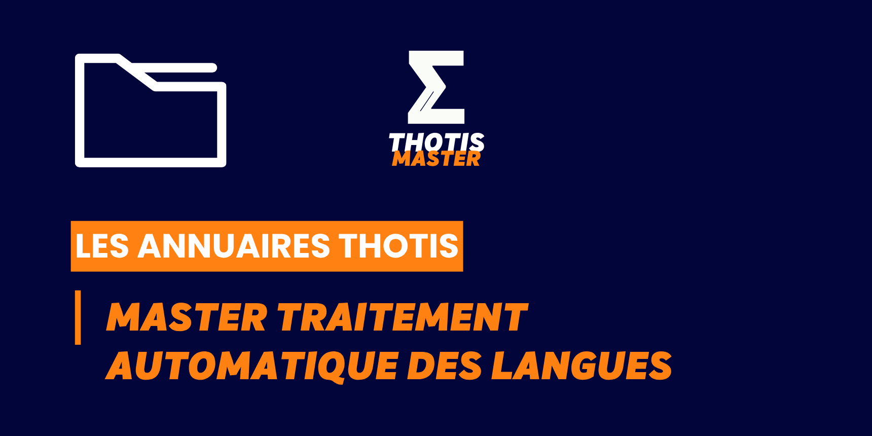 Annuaire Master Traitement automatique des langues