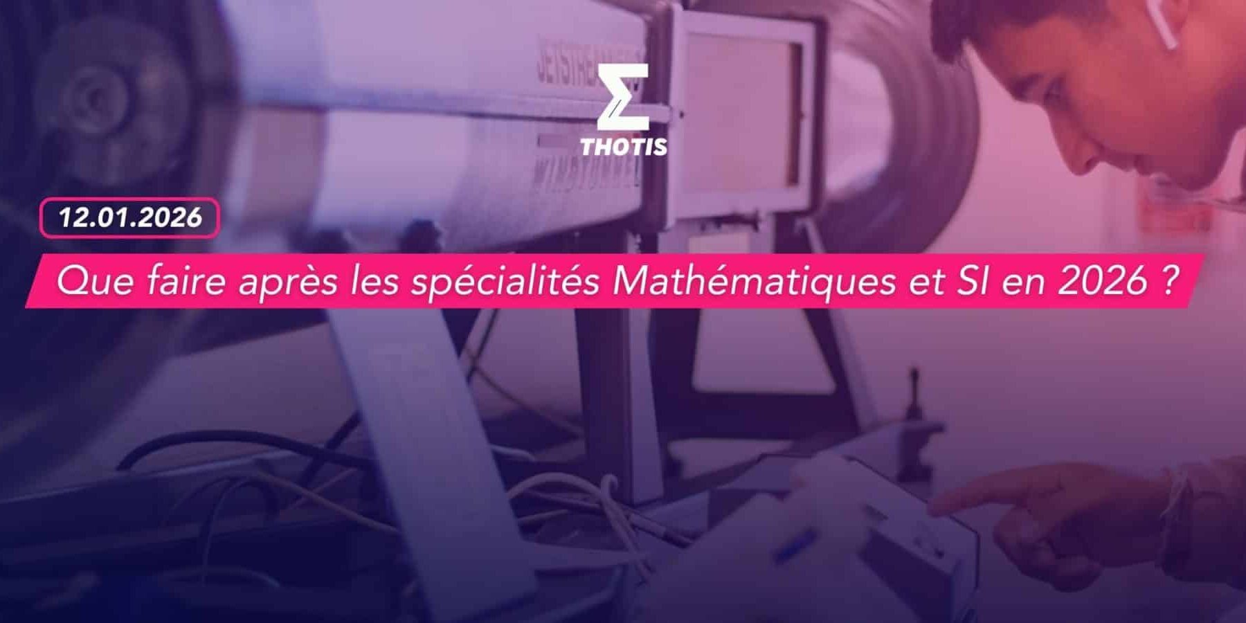 Que faire après les spécialités Mathématiques et SI en 2026 Que faire après les spécialités Mathématiques et SI en 2026