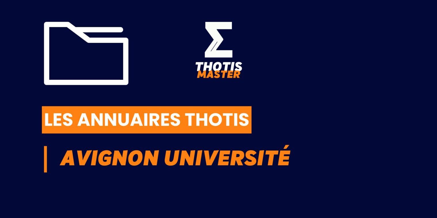 Annuaires thotis-Master_Avignon université Annuaires thotis-Master_Avignon université