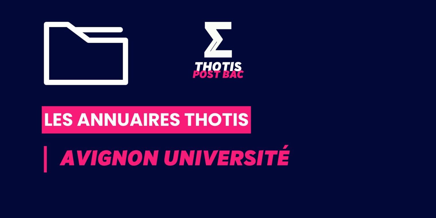 Annuaires thotis_Avignon université Annuaires thotis_Avignon université