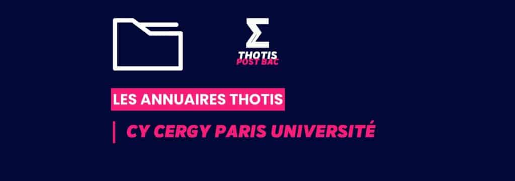 Annuaires thotis_Postbac_CY Cergy Paris Université