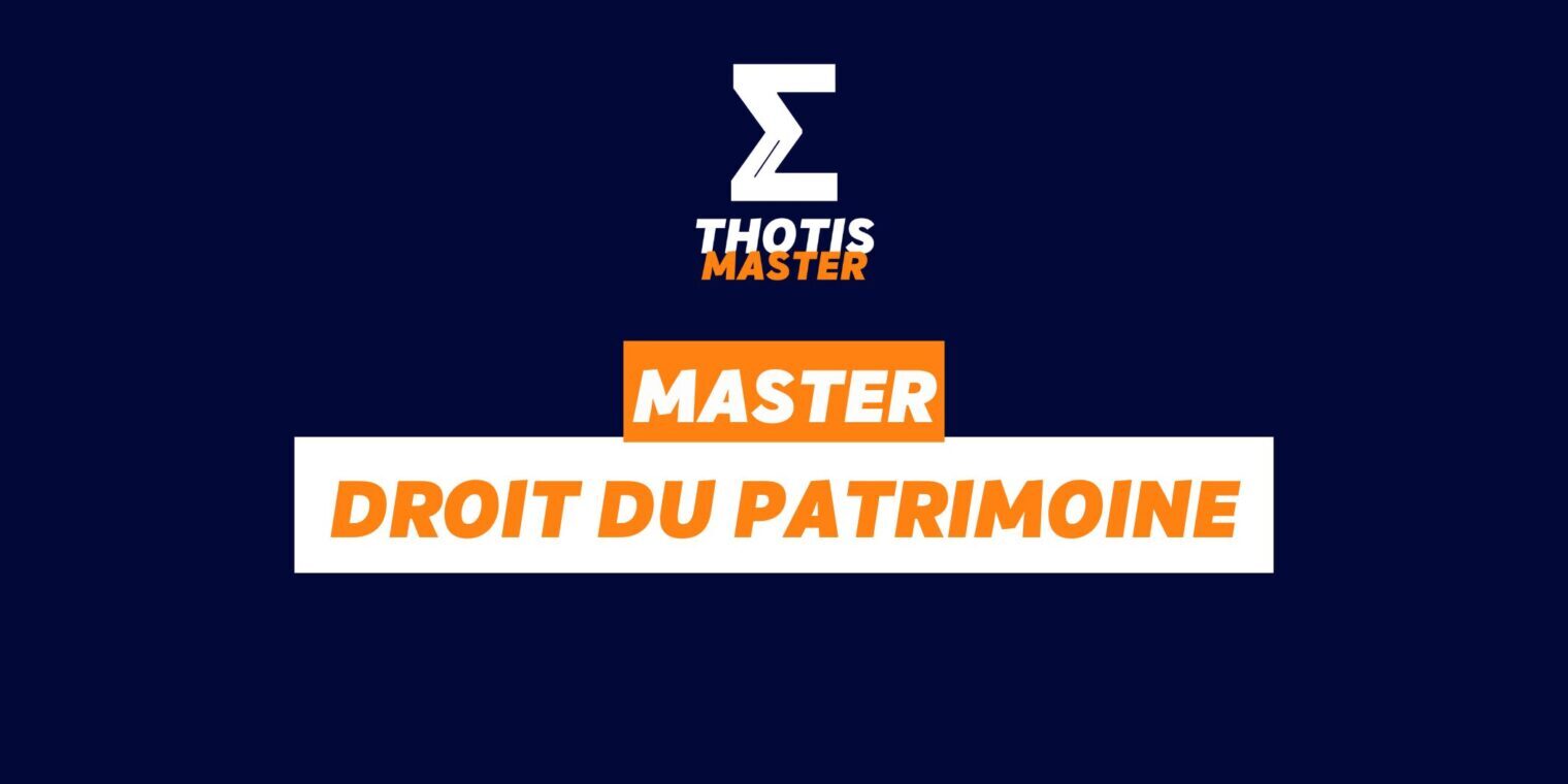 Master droit du Patrimoine