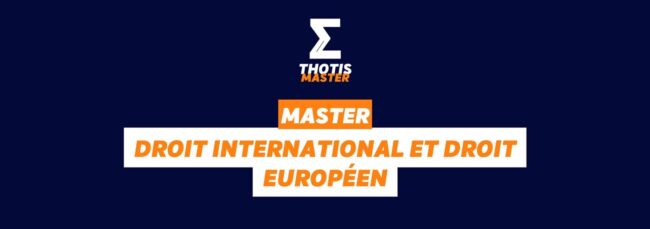 Master droit international et droit européen