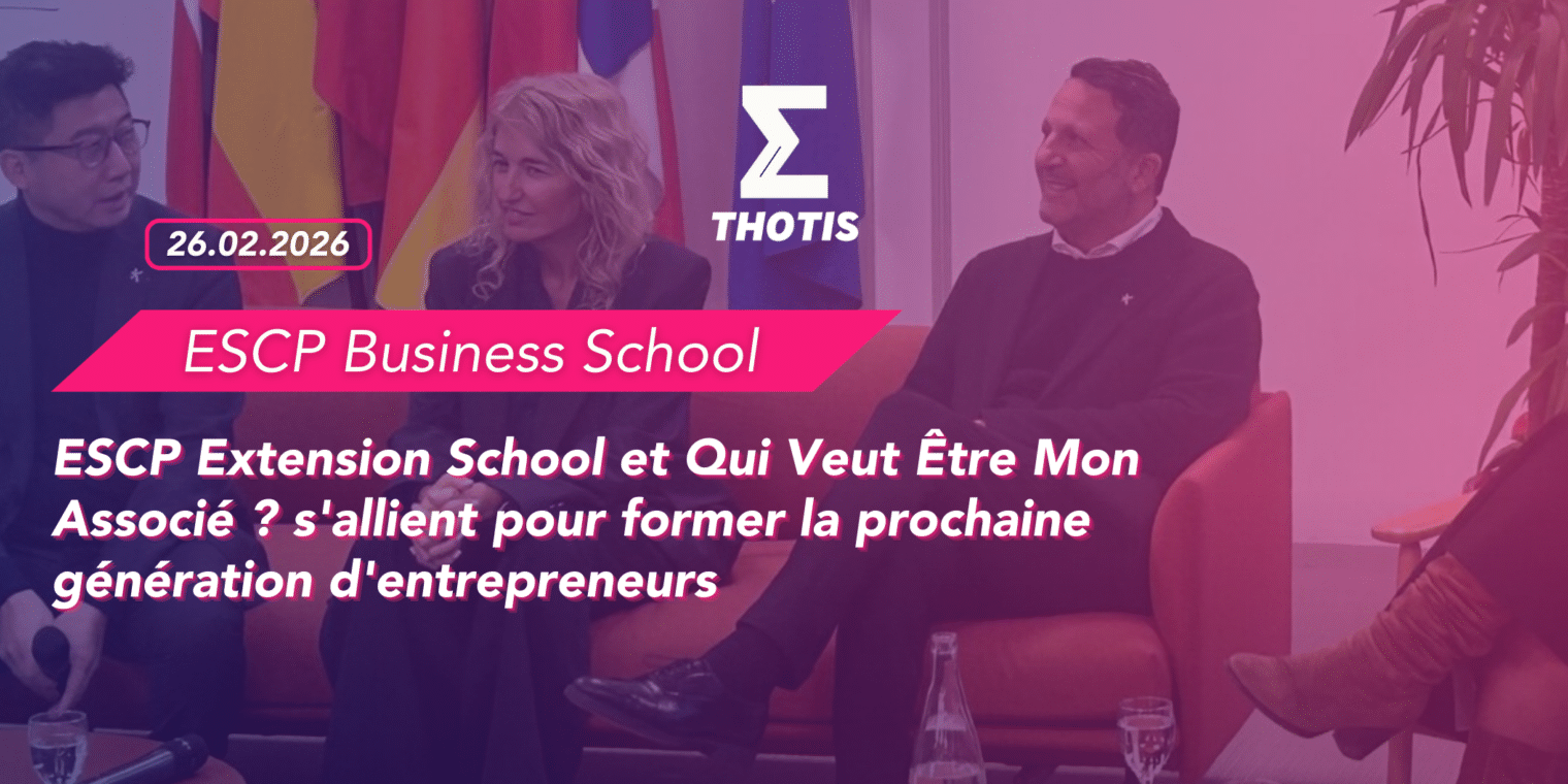 V2ESCP Extension School et Qui Veut Être Mon Associé s'allient pour former la prochaine génération d'entrepreneurs