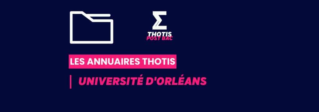 Annuaires Thotis - Université d'Orléans