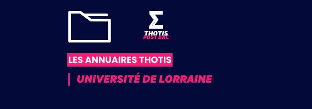 Annuaires thotis_Postbac_Université de Lorraine