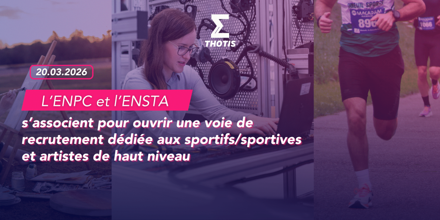 L’ENPC et l’ENSTA ouvrent une voie de recrutement conjointe dédiée aux sportifs et artistes de haut niveau L’ENPC et l’ENSTA ouvrent une voie de recrutement conjointe dédiée aux sportifs et artistes de haut niveau