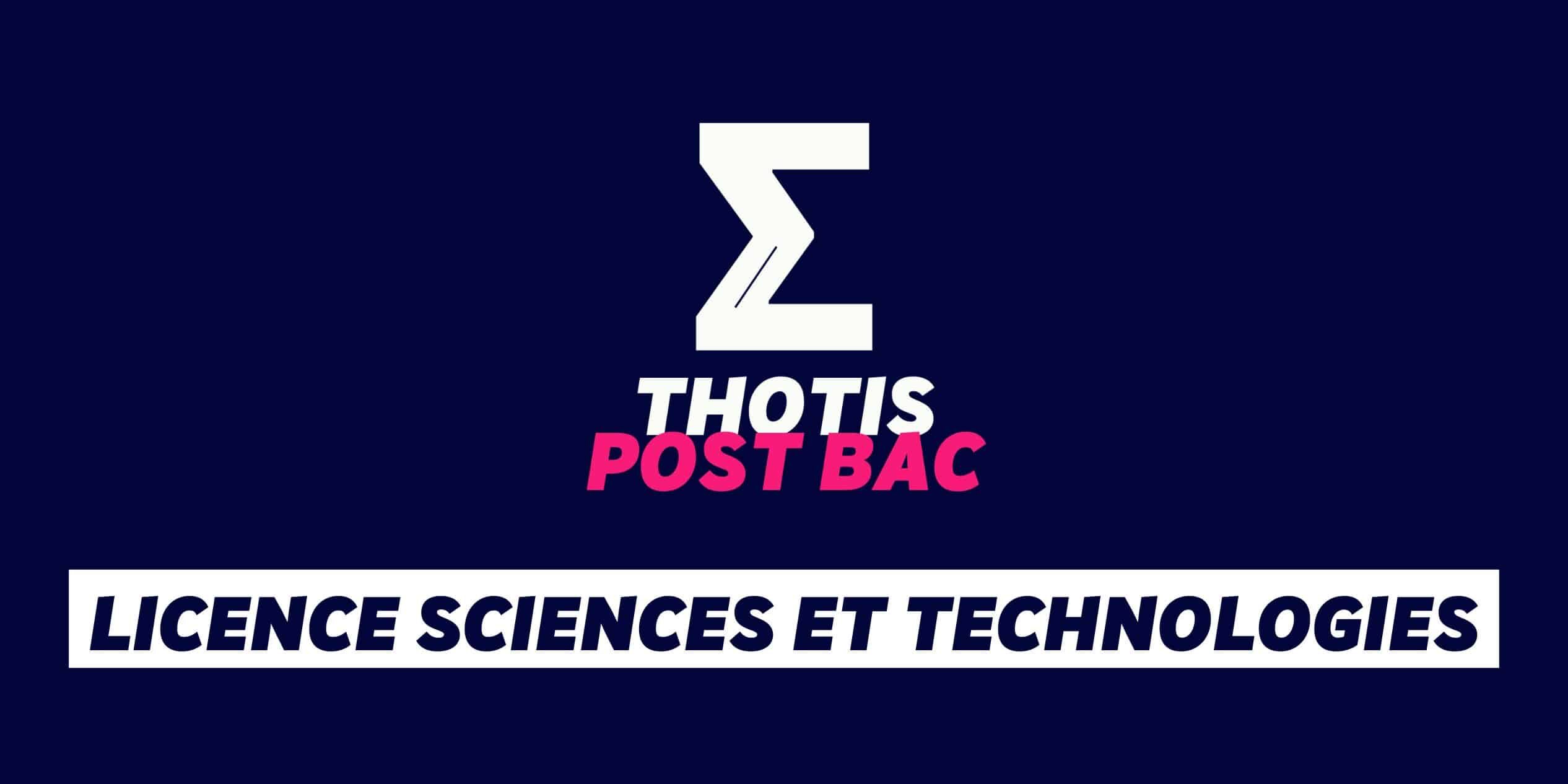 licence Sciences et technologies licence Sciences et technologies