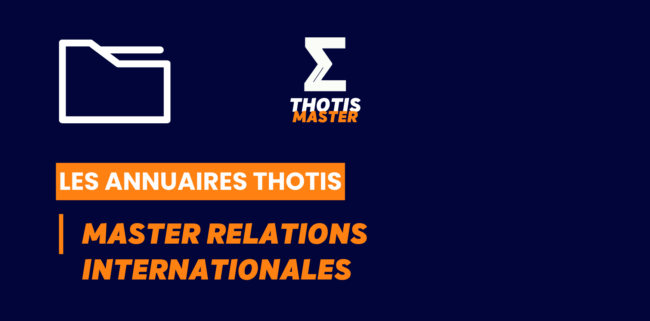 Annuaire Master Relations internationales