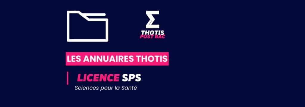 Annuaire Thotis - Licence SPS