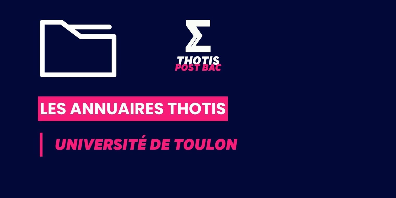 Annuaires Thotis – Université de Toulon Annuaires Thotis - Université de Toulon