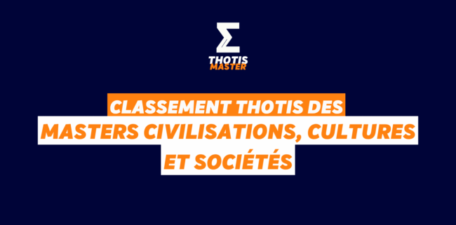 Classement Master Civilisations, cultures et sociétés