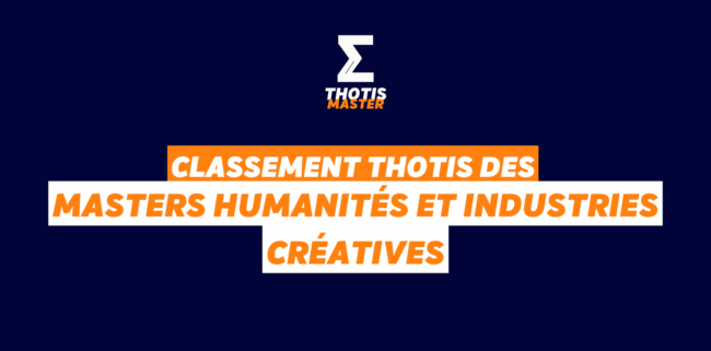 Classement Master Humanités et industries créatives