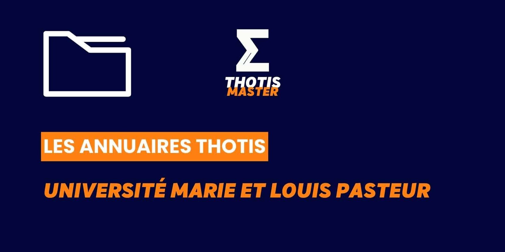 Annuaire Université Marie et Louis Pasteur Annuaire Université Marie et Louis Pasteur