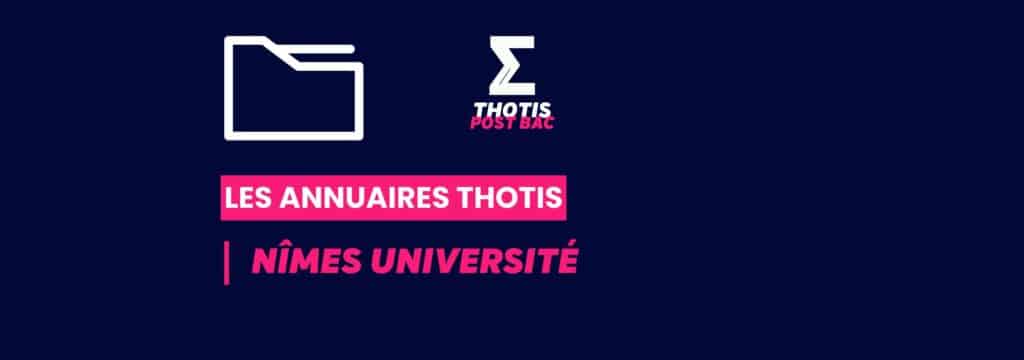 Annuaires Thotis - Nîmes Université