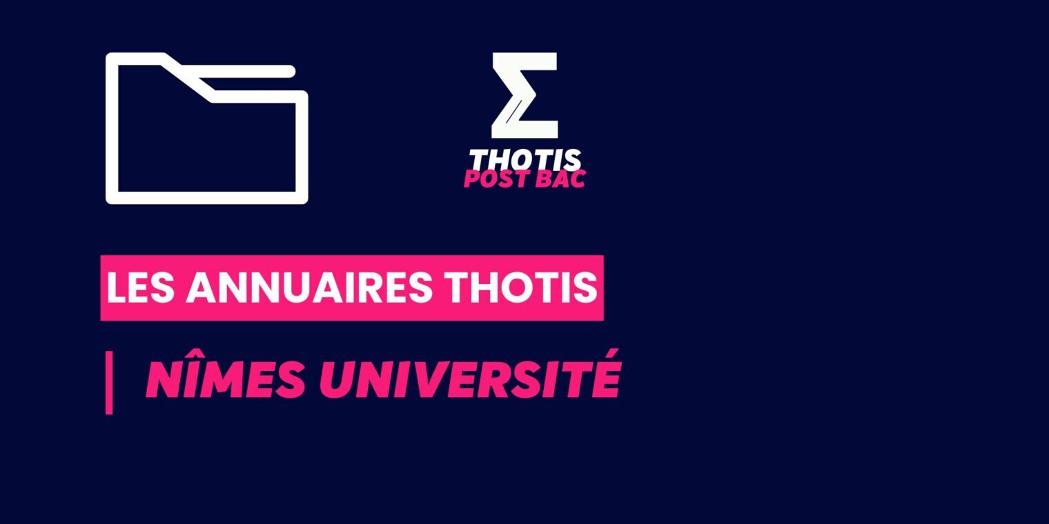 Annuaires Thotis – Nîmes Université Annuaires Thotis - Nîmes Université