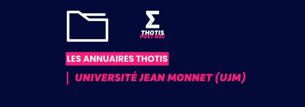 Annuaires Thotis - Université Jean Monnet (UJM)