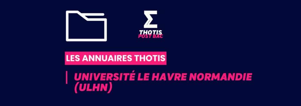 Annuaires Thotis - Université Le Havre Normandie (ULHN)