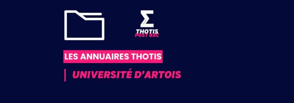 Annuaires Thotis - Université d'Artois