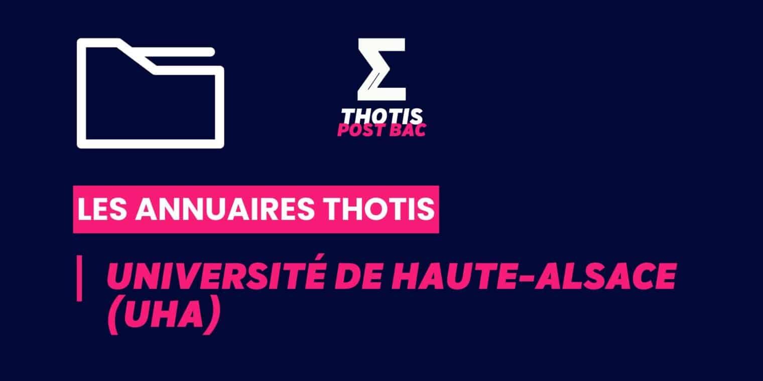 Annuaires Thotis - Université de Haute-Alsace (Mulhouse)