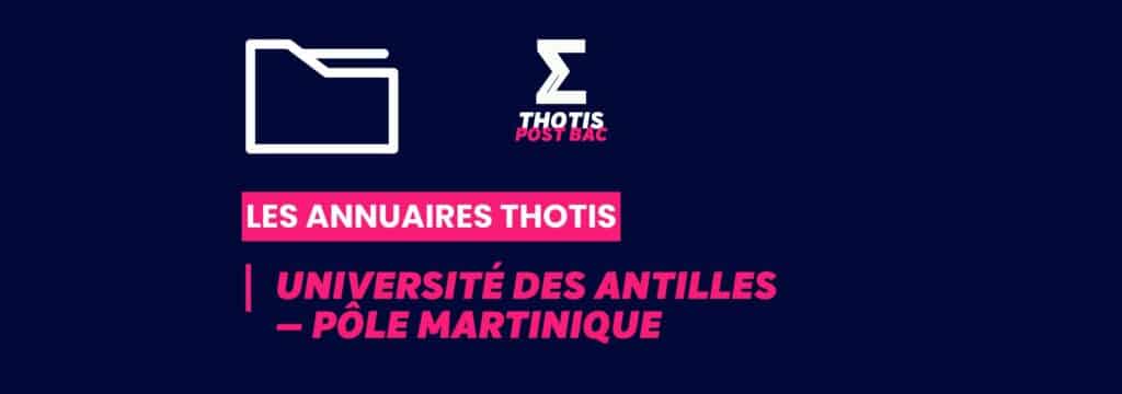Annuaires Thotis - Université des Antilles — Pôle Martinique