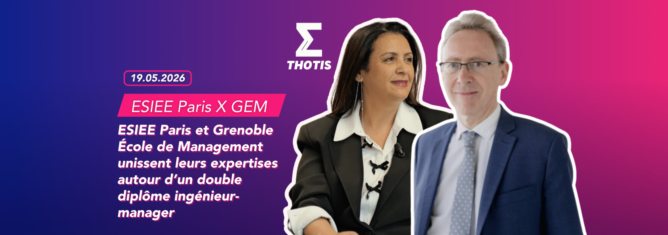 ESIEE Paris et GEM unissent leurs expertises autour d'un double diplôme ingénieur-manager
