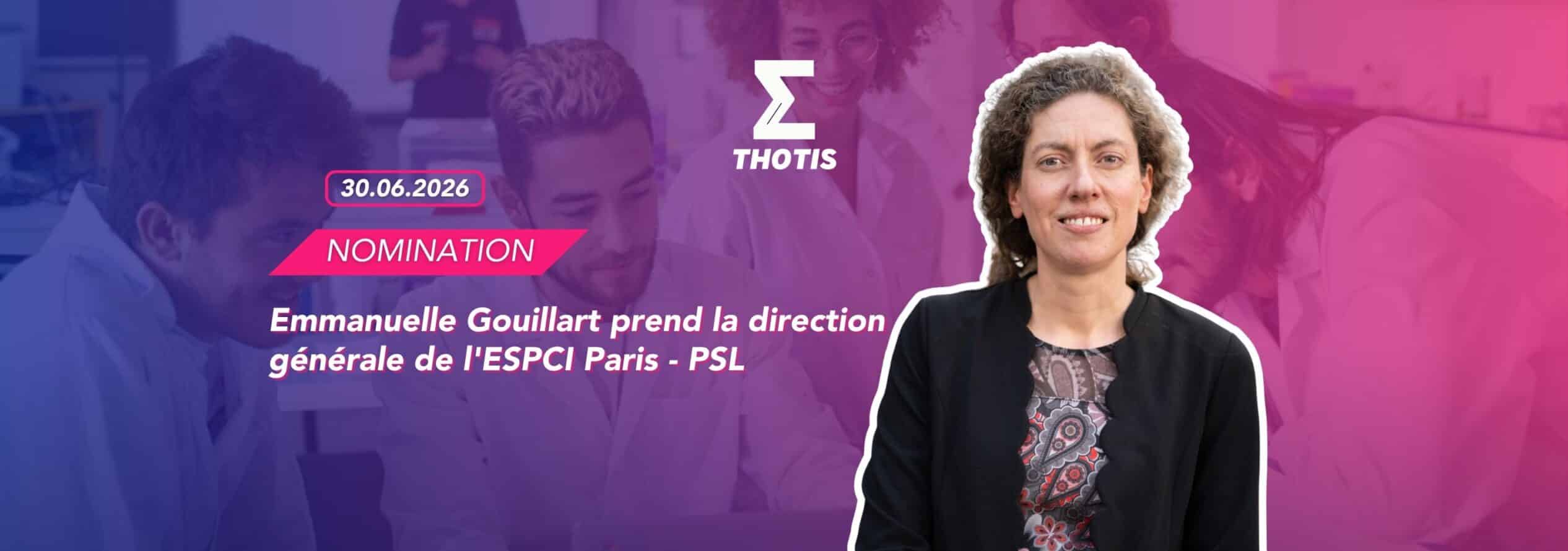 Emmanuelle Gouillart prend la direction générale de l'ESPCI Paris - PSL
