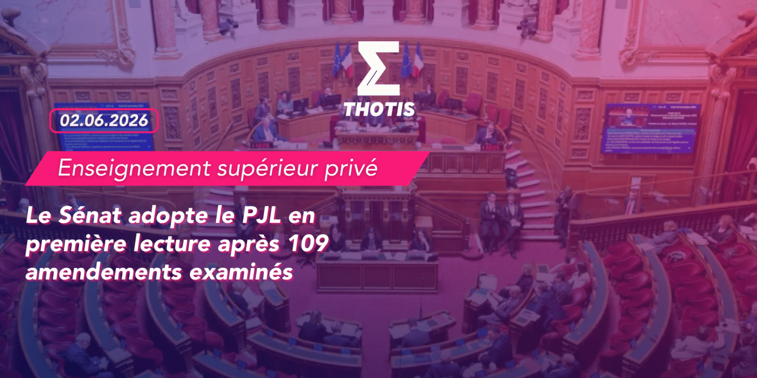 Enseignement supérieur privé le sénat adopte le PJL en première lecture