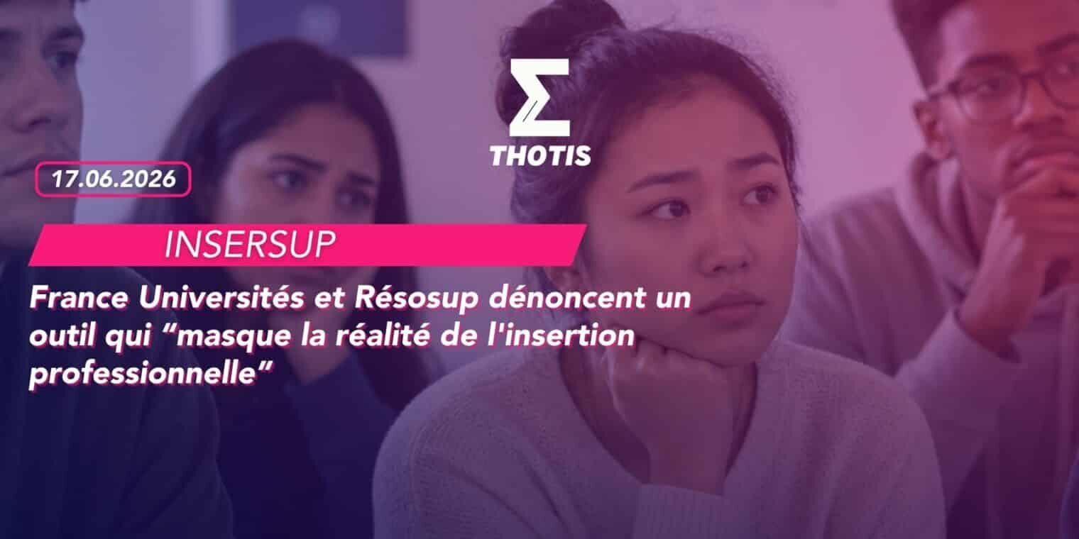France Universités et Résosup dénoncent un outil qui “masque la réalité de l’insertion professionnelle” France Universités et Résosup dénoncent un outil qui “masque la réalité de l'insertion professionnelle”